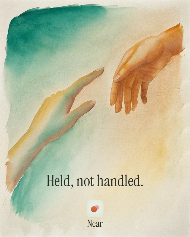 Held, not handled.
